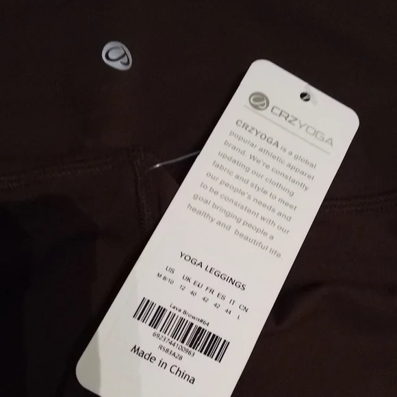 CRZ YOGA Butterluxe Yoga Leggings 28'' - High Waisted Brown Sz M - Picture 8 of 9